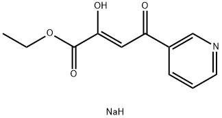 (Z)-1-ethoxycarbonyl-3-
oxo-3-pyridin-3-yl-propen-1-olate 구조식 이미지