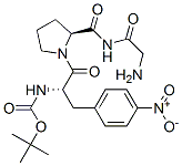 N-(tert-butoxycarbonyl)glycyl-4-nitro-3-phenyl-L-alanyl-L-prolinamide  Structure