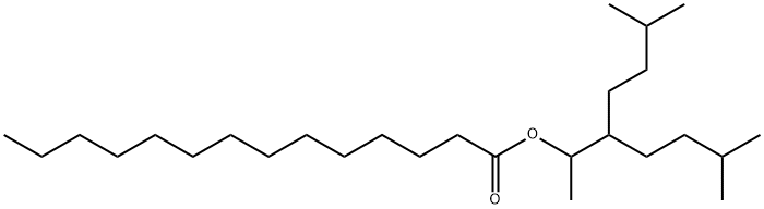 2-ISOPENTYL-1,5-DIMETHYLHEXYL TETRADECANOATE Structure