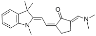 (2E,5Z)-2-[(DIMETHYLAMINO)METHYLENE]-5-[(2Z)-2-(1,3,3-TRIMETHYL-1,3-DIHYDRO-2H-INDOL-2-YLIDENE)ETHYLIDENE]CYCLOPENTANONE 구조식 이미지