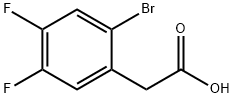 2-Bromo-4,5-difluorophenylacetic acid Structure