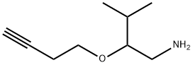 1-Butanamine,  2-(3-butynyloxy)-3-methyl-  (9CI) Structure