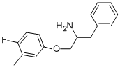 1-BENZYL-2-(4-FLUORO-3-METHYLPHENOXY)ETHYLAMINE Structure