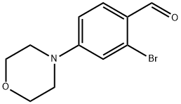 2-BROMO-4-MORPHOLIN-4-YL-BENZALDEHYDE 구조식 이미지