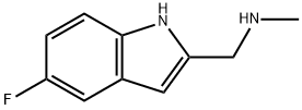 1-(5-fluoro-1H-indol-2-yl)-N-methylmethanamine(SALTDATA: CH3SO3H) 구조식 이미지