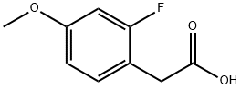 2-Fluoro-4-methoxyphenylacetic acid Structure