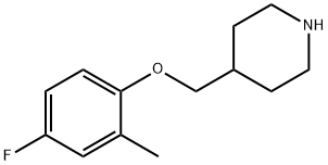 4-(4-플루오로-2-메틸-페녹시메틸)-피페리딘 구조식 이미지