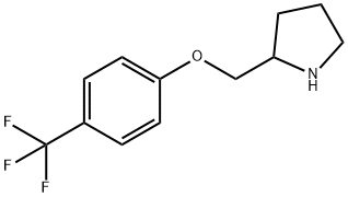 2-{[4-(TRIFLUOROMETHYL)PHENOXY]METHYL}PYRROLIDINE Structure