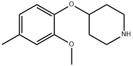 4-(2-METHOXY-4-METHYLPHENOXY)피페리딘 구조식 이미지