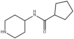 시클로펜탄카르복실산피페리딘-4-일아미드 구조식 이미지
