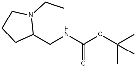 TERT-BUTYL (1-ETHYLPYRROLIDIN-2-YL)METHYLCARBAMATE Structure