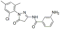 3-amino-N-[1-(2-chloro-4,6-dimethylphenyl)-4,5-dihydro-5-oxo-1H-pyrazol-3-yl]benzamide Structure