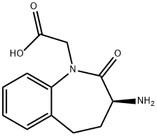 (S)-3-AMino-2,3,4,5-tetrahydro-2-oxo-1H-1-benzazepine-1-acetic Acid Structure