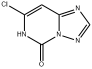 7-클로로-[1,2,4]트리아졸로[1,5-c]피리미딘-5-올 구조식 이미지