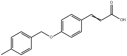 2-PROPENOIC ACID, 3-[4-[(4-METHYLPHENYL)METHOXY]PHENYL]- Structure