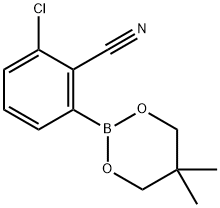 3-CHLORO-2-CYANOPHENYLBORONIC ACID NEOPENTYL GLYCOL ESTER Structure