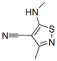 3-METHYL-5-(METHYLAMINO)ISOTHIAZOLE-4-CARBONITRILE Structure