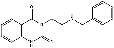 3-(2-BenzylaMino-ethyl)-1H-quinazoline-2,4-dione Structure