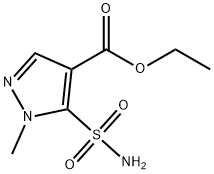 5-(아미노설폰일)-1-메틸-1H-피라졸-4-카복실산, 에틸  에스터 구조식 이미지