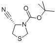 (S)-TERT-BUTYL 4-CYANOTHIAZOLIDINE-3-CARBOXYLATE Structure