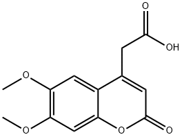 6,7-DIMETHOXYCOUMARIN-4-ACETIC ACID Structure