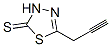 1,3,4-Thiadiazole-2(3H)-thione,  5-(2-propynyl)-  (9CI) 구조식 이미지