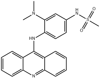 Methanesulfonamide, N-(4-(9-acridinylamino)-3-(dimethylamino)phenyl)- Structure