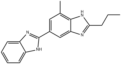 7'-Methyl-2'-propyl-1H,3'H-2,5'-bibenzo[d]iMidazole Structure