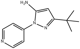 3-(tert-Butyl)-1-(pyridin-4-yl)-1H-pyrazol-5-amine 구조식 이미지