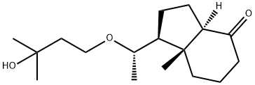 (1S,3aR,7aR)-1-((S)-1-(3-hydroxy-3-Methylbutoxy)ethyl)-7a-Methylhexahydro-1H-inden-4(2H)-one Structure