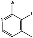 2-Bromo-3-iodo-4-methyl pyridine 구조식 이미지