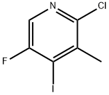 2-CHLORO-5-FLUORO-4-IODO-3-PICOLINE Structure