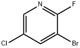 3-BROMO-5-CHLORO-2-FLUOROPYRIDINE Structure