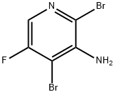 3-AMINO-2,4-DIBROMO-5-FLUOROPYRIDINE Structure