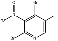 2,4-DIBROMO-5-FLUORO-3-NITROPYRIDINE Structure