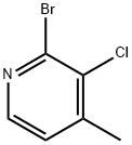 2-Bromo-3-chloro-4-picoline Structure