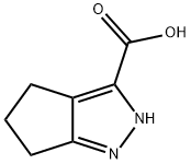2,4,5,6-테트라하이드로사이클로펜타[c]피라졸-3-카복실산 구조식 이미지