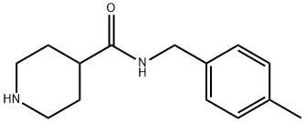 N-(4-METHYLBENZYL)PIPERIDINE-4-CARBOXAMIDE 구조식 이미지