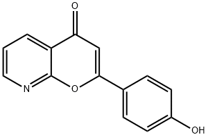 2-(4-하이드록시페닐)피라노[2,3-b]피리딘-4-온 구조식 이미지