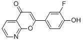 2-(3-FLUORO-4-HYDROXY-PHENYL)-PYRANO[2,3-B]PYRIDIN-4-ONE 구조식 이미지