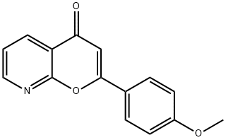 4H-Pyrano[2,3-b]pyridin-4-one, 2-(4-methoxyphenyl)- 구조식 이미지