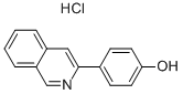페놀,4-(3-이소퀴놀리닐)-,염산염(1:1) 구조식 이미지