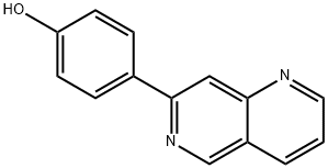 4-(1,6-나프티리딘-7-일)페놀 구조식 이미지