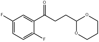 2',5'-DIFLUORO-3-(1,3-DIOXAN-2-YL)-PROPIOPHENONE 구조식 이미지