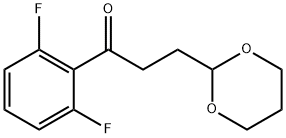 2',6'-DIFLUORO-3-(1,3-DIOXAN-2-YL)-PROPIOPHENONE Structure