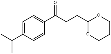3-(1,3-DIOXAN-2-YL)-4'-이소프로필프로피오페논 구조식 이미지
