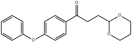 3-(1,3-DIOXAN-2-YL)-4'-페녹시프로피오페논 구조식 이미지