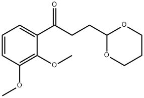 2',3'-DIMETHOXY-3-(1,3-DIOXAN-2-YL)PROPIOPHENONE Structure