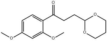 2',4'-DIMETHOXY-3-(1,3-DIOXAN-2-YL)PROPIOPHENONE 구조식 이미지