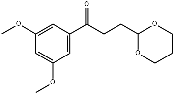 3',5'-DIMETHOXY-3-(1,3-DIOXAN-2-YL)-PROPIOPHENONE 구조식 이미지